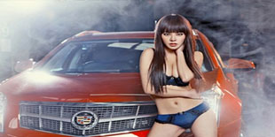 馮雨芝與凱迪拉克演驛誘惑寫真